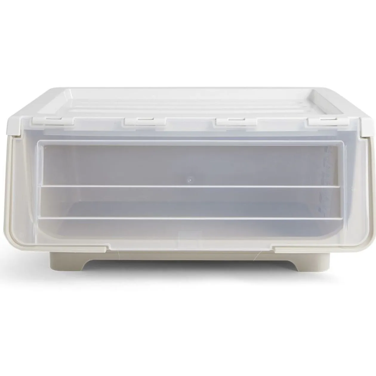 Boîte avec couvercle 29L jaune 43xH21x37cm