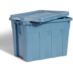 Boîte bricolage 65L plastique bleu