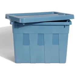 Boîte bricolage 65L plastique bleu