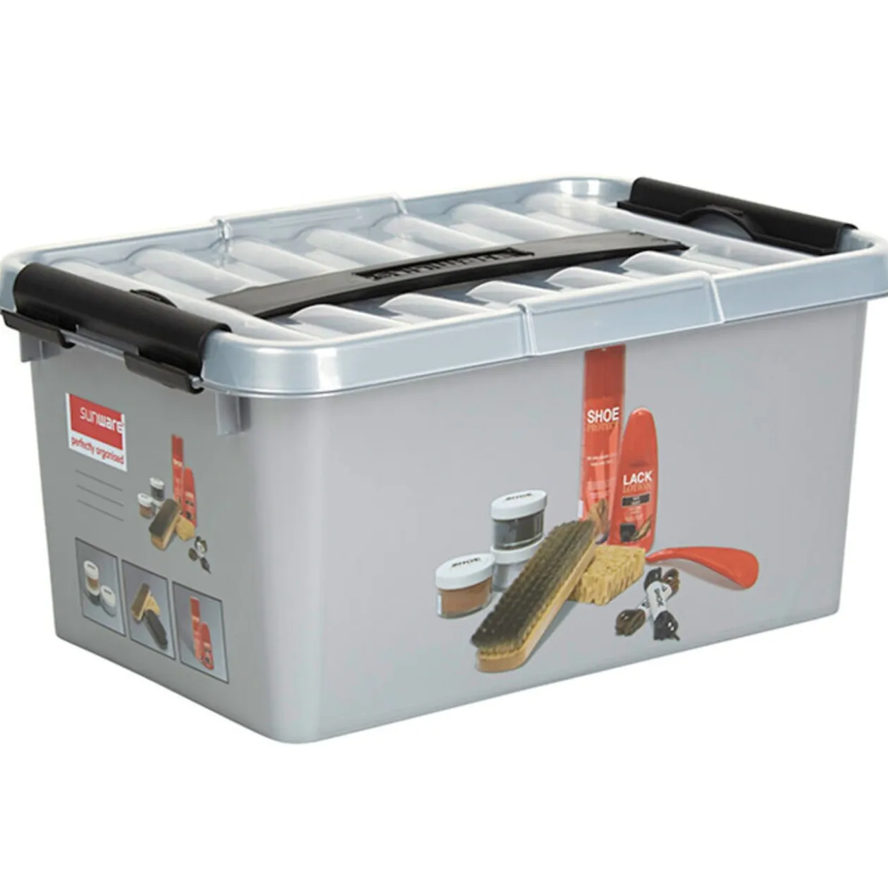 Boîte compartimentée 6 L spécial cirage