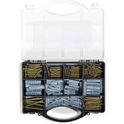 Boîte de 184 pièces de chevilles et vis