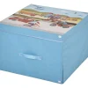 Boîte de rangement 2 en 1 bleue pour enfant