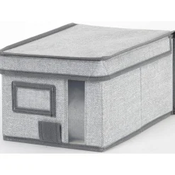 Boîte de rangement à fenêtre grise XS