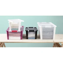 Boîte de rangement 26 L blanc