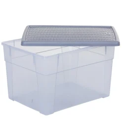 Boîte de rangement 20 L bleue