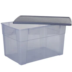 Boîte de rangement 62 L bleue