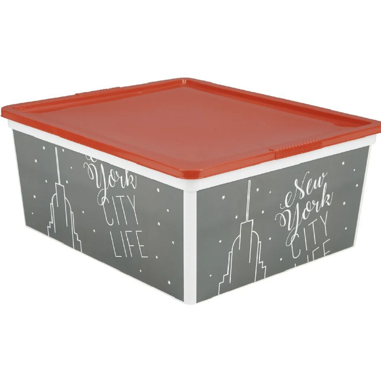 Boîte de rangement 18 L design city