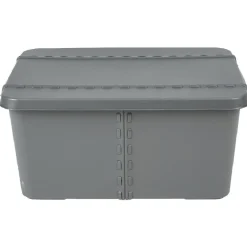 Boîte de rangement 15 L gris anthracite