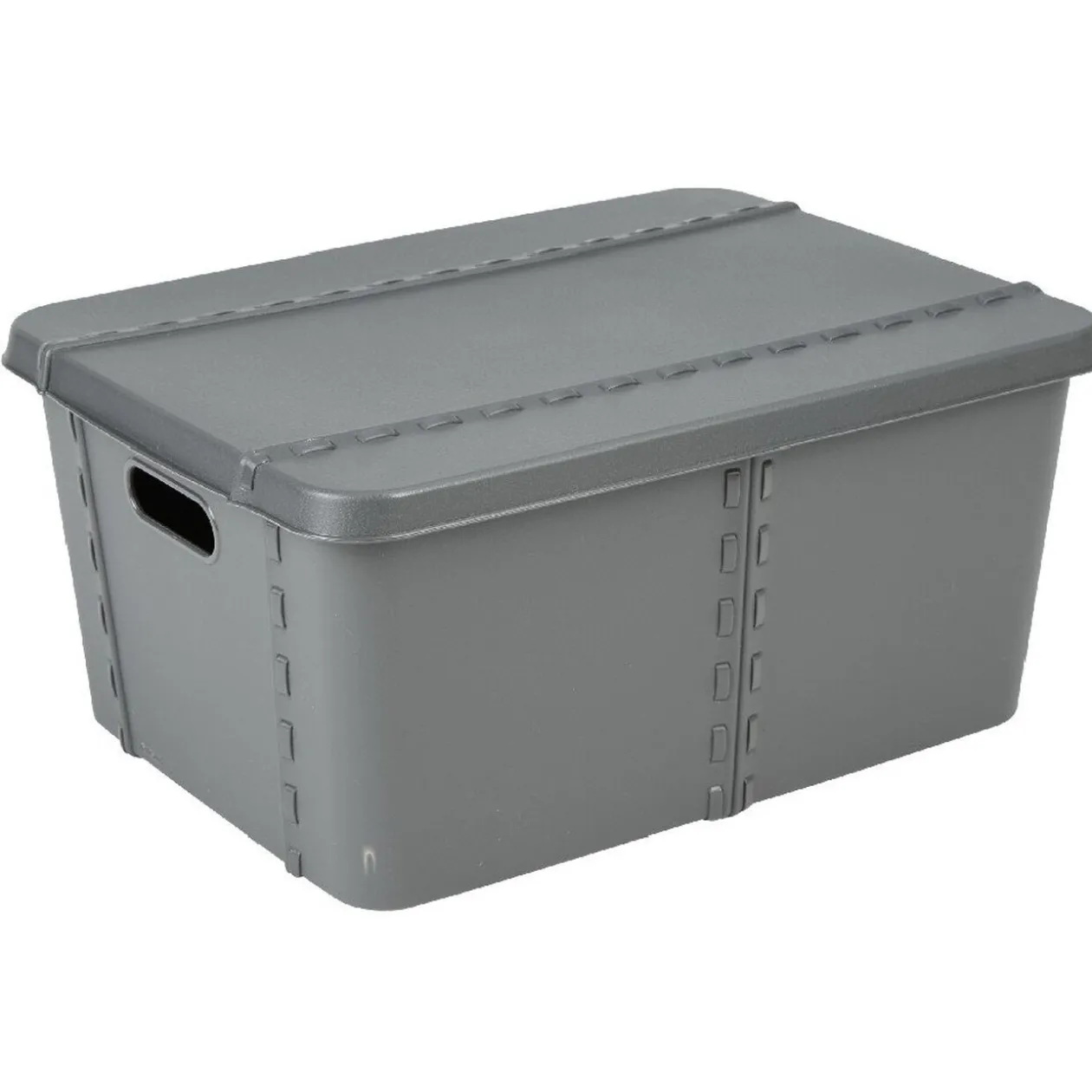 Boîte de rangement 15 L gris anthracite