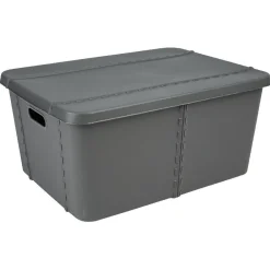 Boîte de rangement 45 L gris anthracite