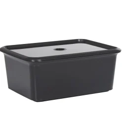 Boîte de rangement 6 L noir