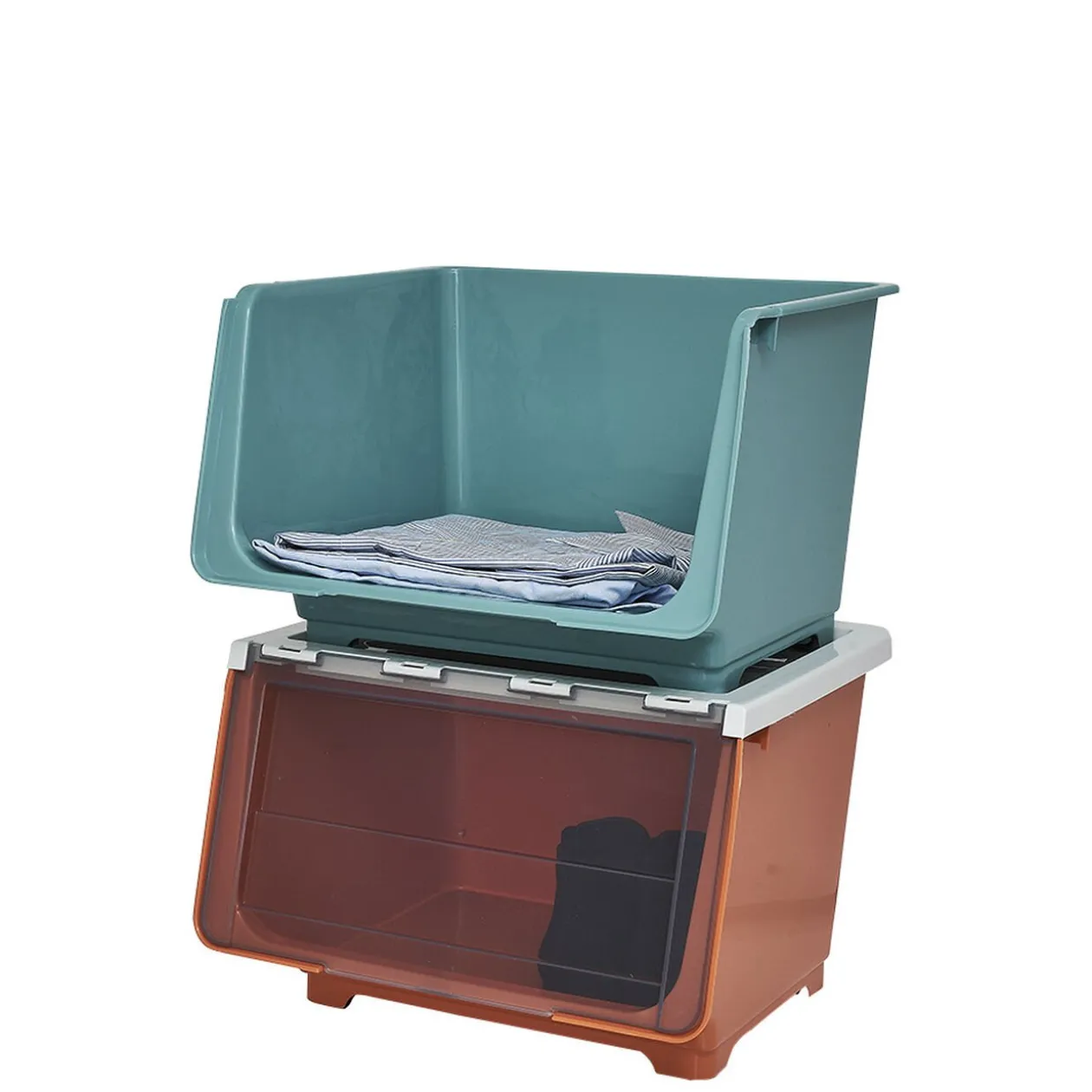 Boîte de rangement à ouverture latérale - 43x33xH30,5 cm