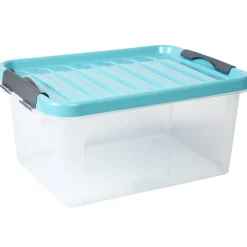 Boîte de rangement avec clips 14 L