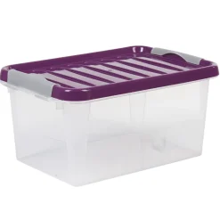 Boîte de rangement avec clips 8 L