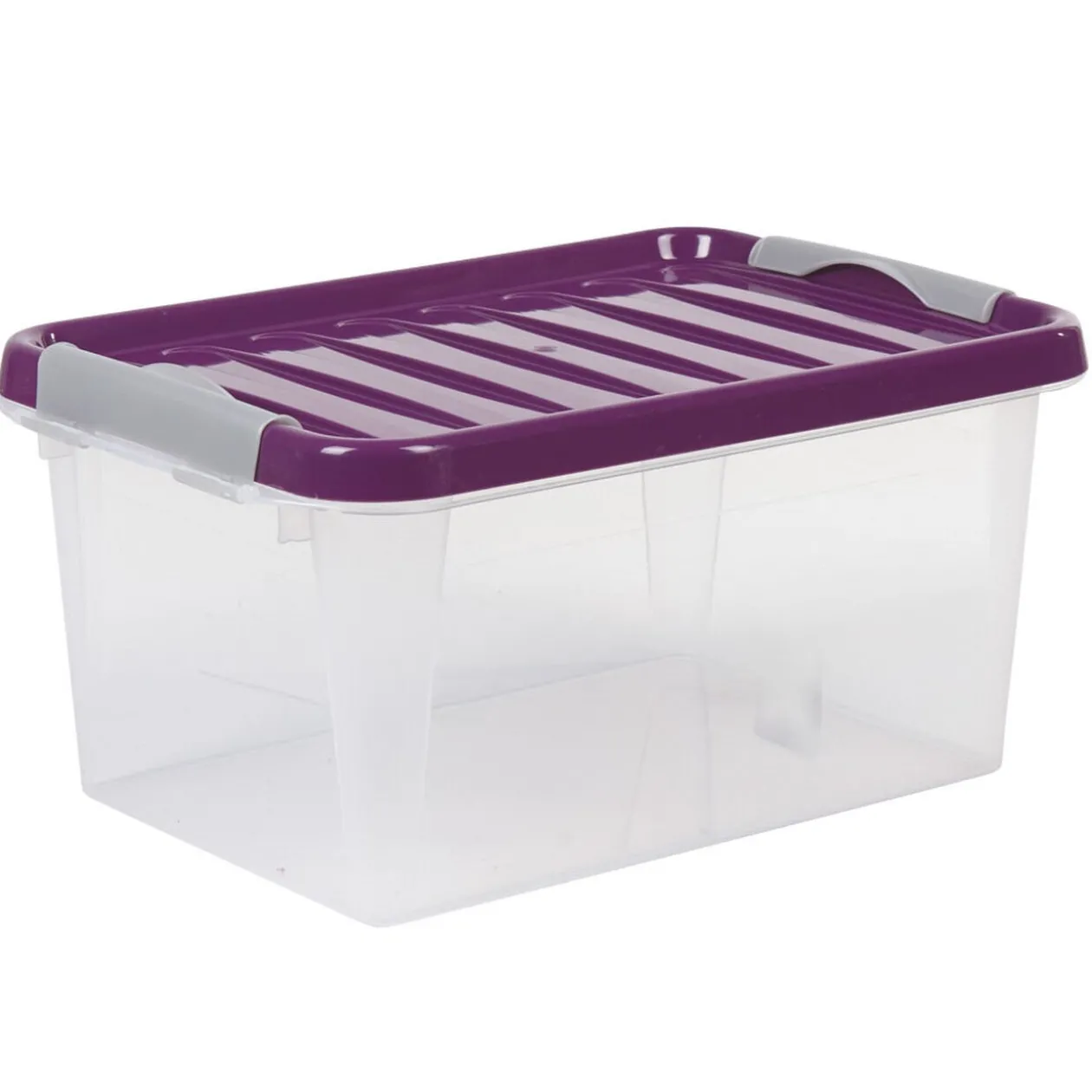 Boîte de rangement avec clips 8 L