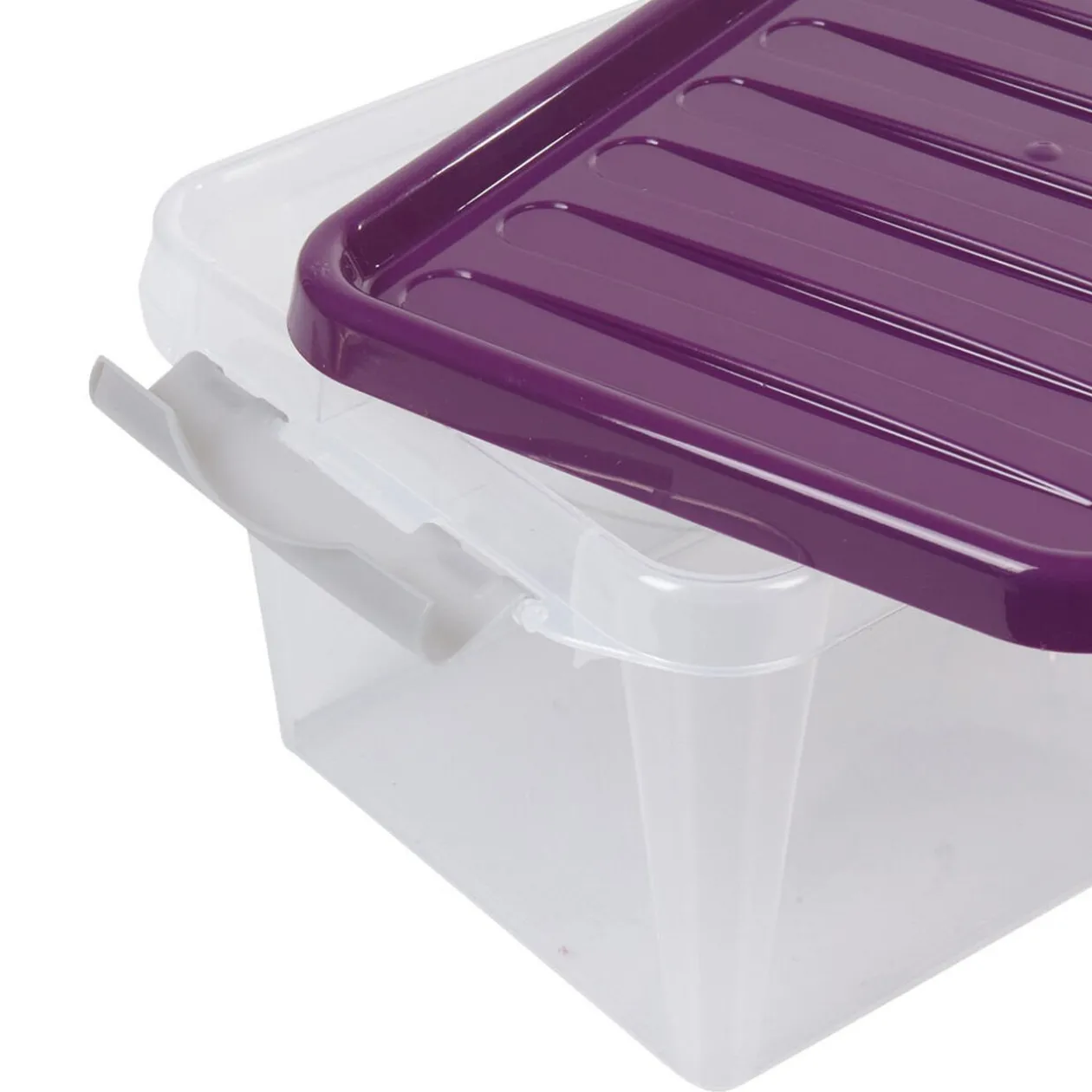 Boîte de rangement avec clips 8 L