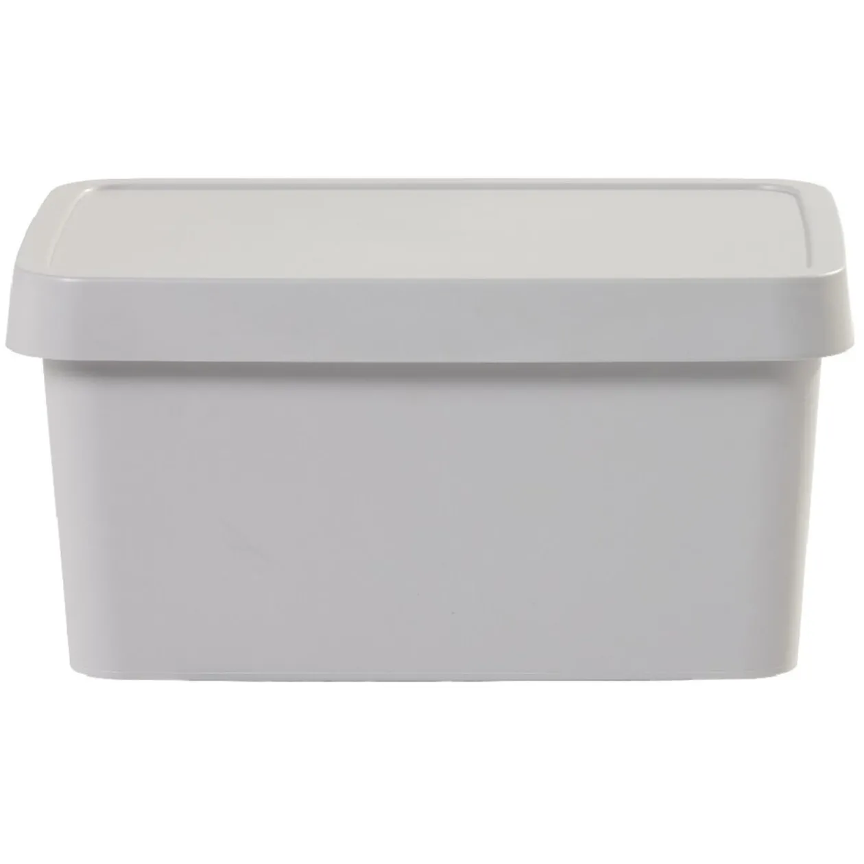 Boîte de rangement avec couvercle grise 3,6 L