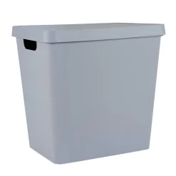 Boîte de rangement avec couvercle grise 26 L