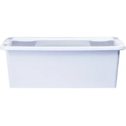 Boîte de rangement avec couvercle lavande transparent 26L