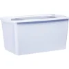 Boîte de rangement avec couvercle lavande transparent 40L