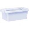 Boîte de rangement avec couvercle lavande transparent 4L
