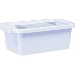 Boîte de rangement avec couvercle lavande transparent 4L