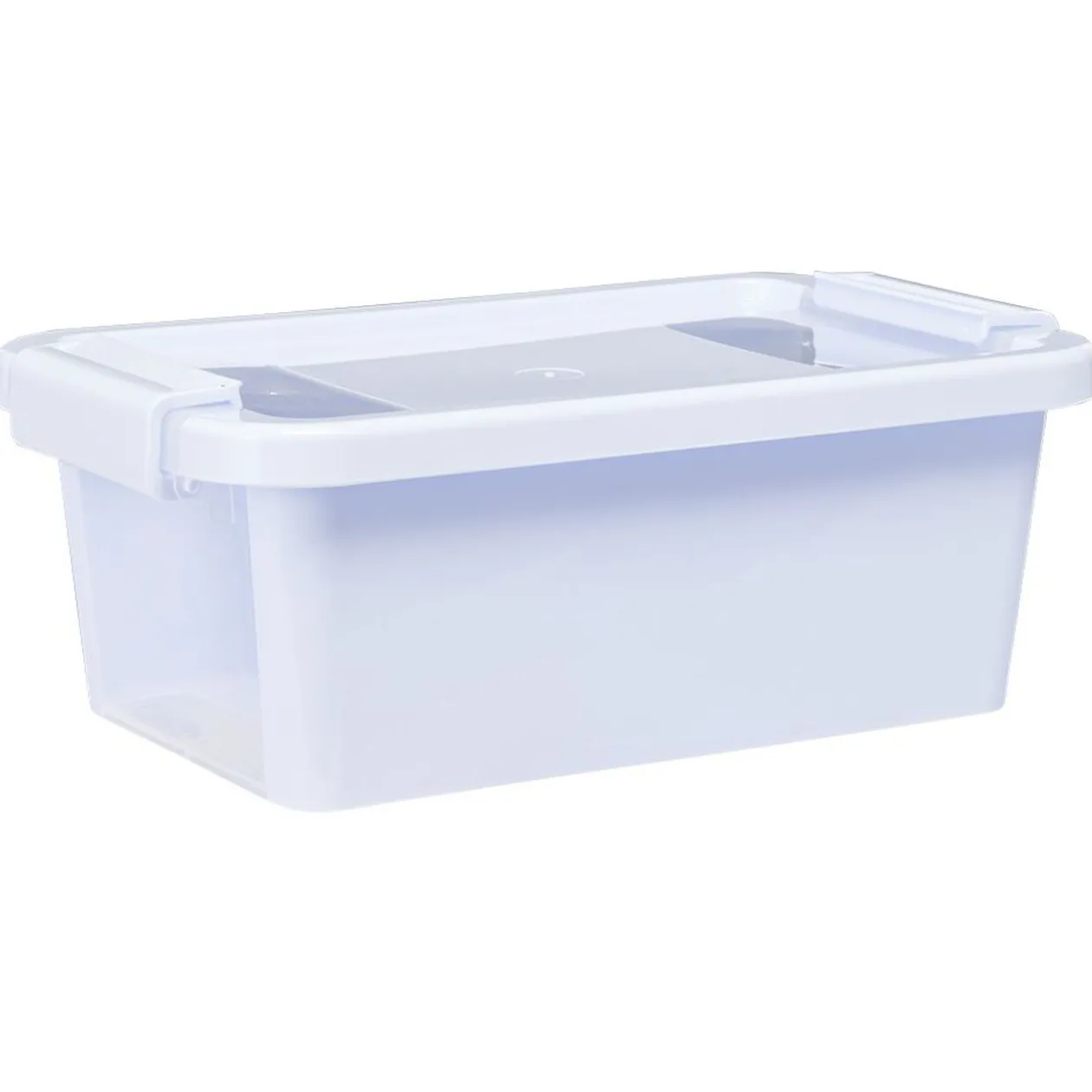 Boîte de rangement avec couvercle lavande transparent 4L