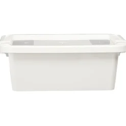 Boîte de rangement avec couvercle blanc transparent 4L