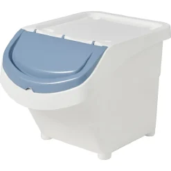 Boîte de rangement blanche avec couvercle 20 L