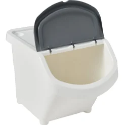 Boîte de rangement blanche avec couvercle 20 L