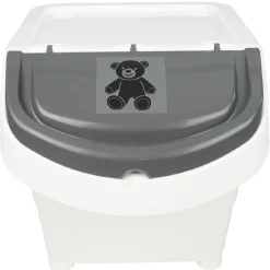 Boîte de rangement blanche avec couvercle 20 L