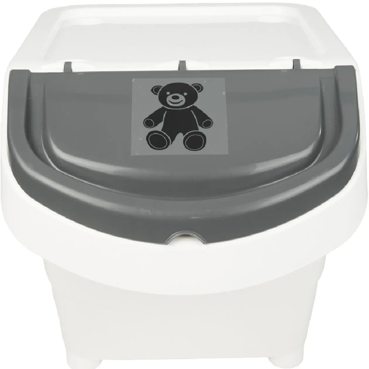 Boîte de rangement blanche avec couvercle 20 L