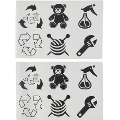 Boîte de rangement blanche avec couvercle 40 L