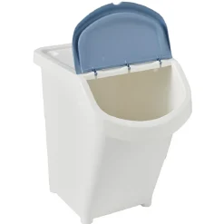 Boîte de rangement blanche avec couvercle 40 L