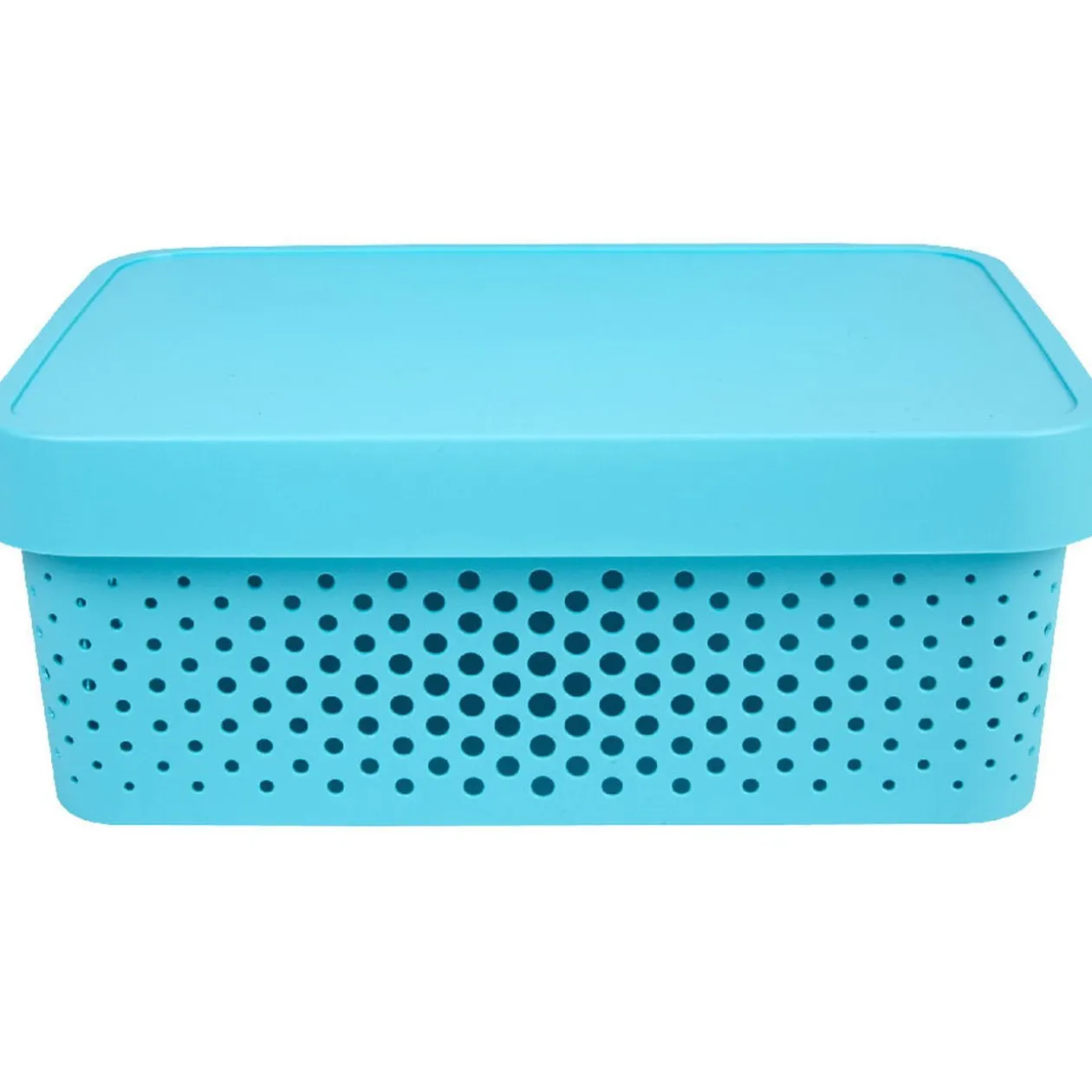 Boîte de rangement bleue 11 L