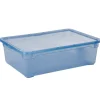 Boîte de rangement bleue 22 L