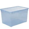 Boîte de rangement bleue 46 L