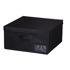 Boîte de rangement carrée noire