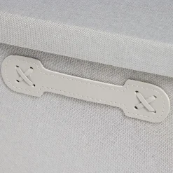 Boîte de rangement coton imprimé fleuri 36xH17x22cm