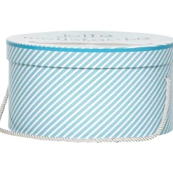 Boîte de rangement déco bleue Jidoo 2.0 moustache