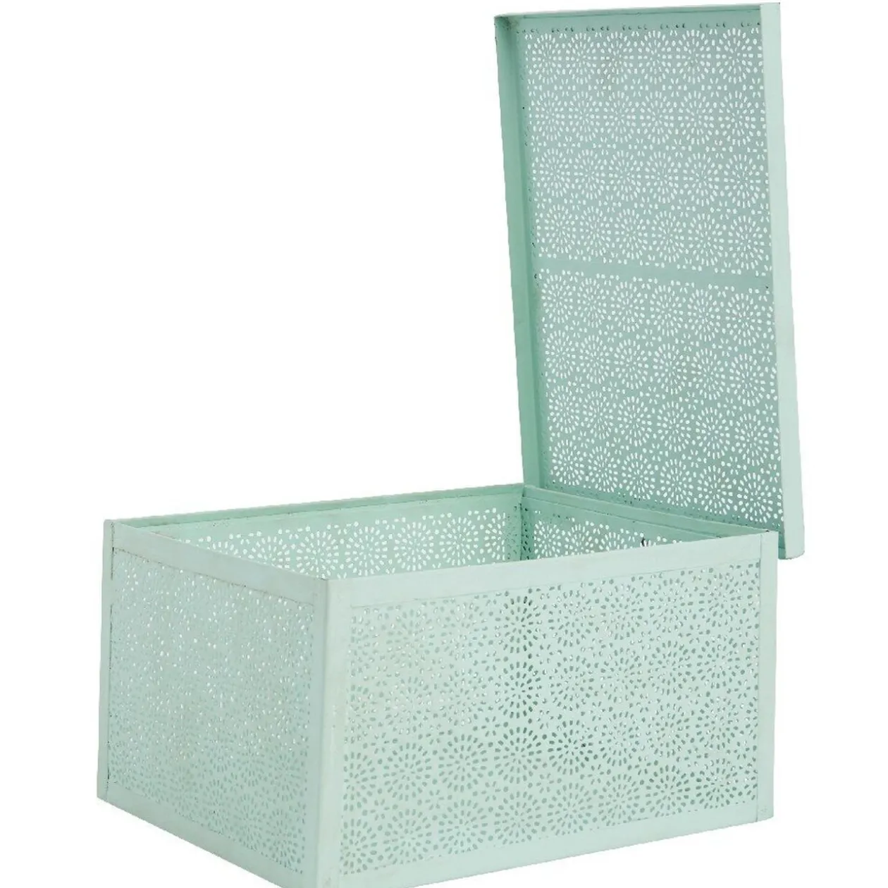 Boîte de rangement déco verte d eau