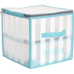 Boîte de rangement design rayures x2