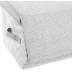 Boîte de rangement dressing gris