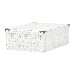 Boîte de rangement en carton L.44 x l.31 x H.15 cm