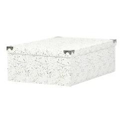 Boîte de rangement en carton L.48 x l.33,5 x H.16 cm