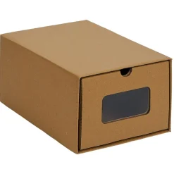 Boîte de rangement en carton avec fenêtre transparente 46xH16x34cm