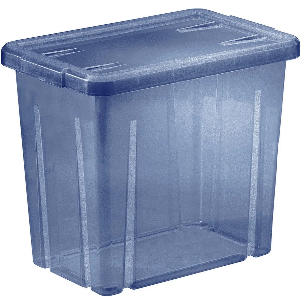 Boîte de rangement en plastique bleu 8,8L
