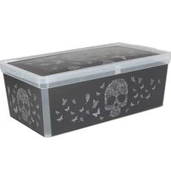 Boîte de rangement 6L design tête de mort