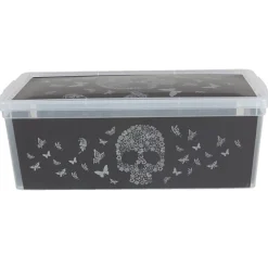 Boîte de rangement 6L design tête de mort