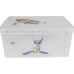 Boîte de rangement 18L design chien